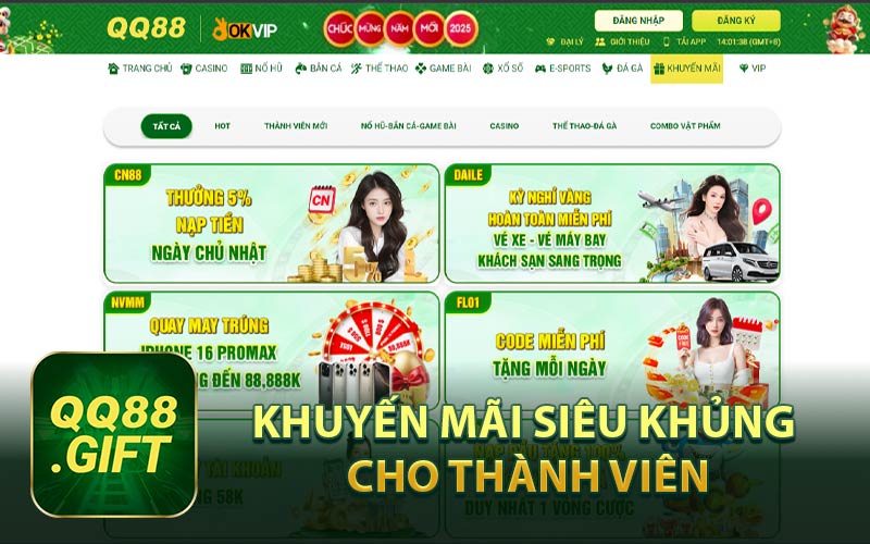 Khuyến mãi siêu khủng danh cho hội viên