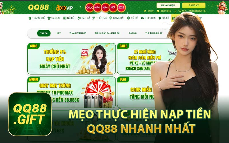Mẹo Thực Hiện Nạp Tiền QQ88 Nhanh Nhất